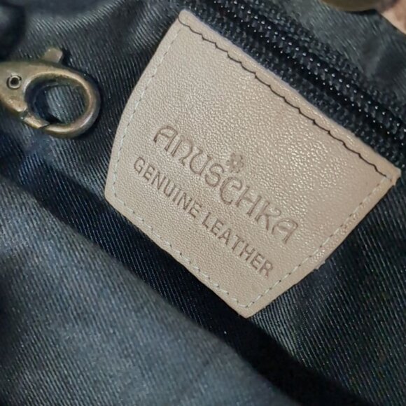 VTG Anuschka Bag Small Shoulder Organizer Purse Handpainted Leather *EXCELLENT* - Picture 9 of 11